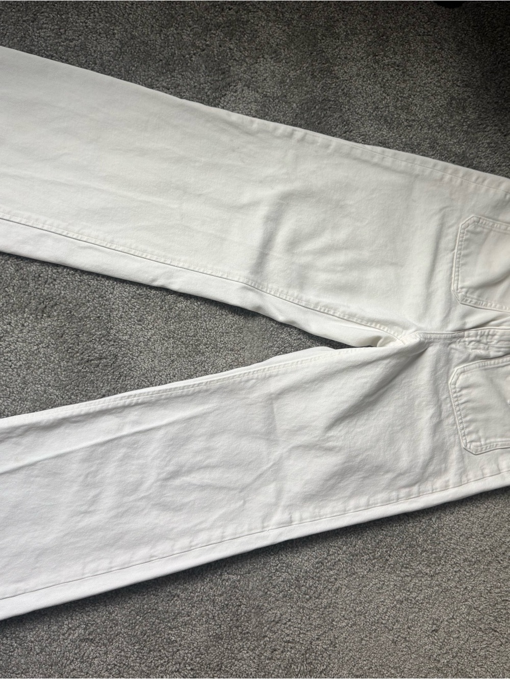 J. Crew White Relaxed Denim Boot Jeans